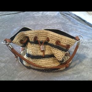 Brighton Straw and Leather Hobo